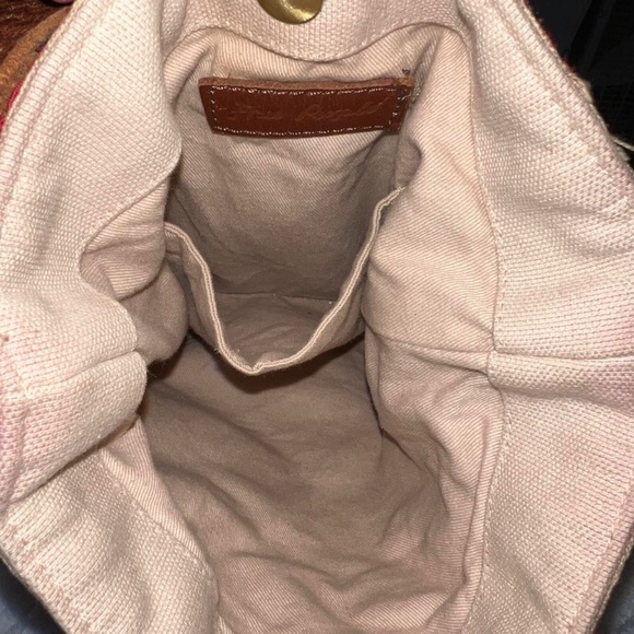 Free People BOHO Aztec Print embroidered festival crossbody/shoulder bag - Picture 7 of 8